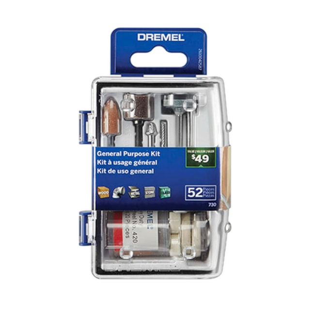 Kit de Uso Geral com 52 Peças para Micro Retífica 26150730AA DREMEL-9e12a494-b186-417f-85cc-605e15c1bef9