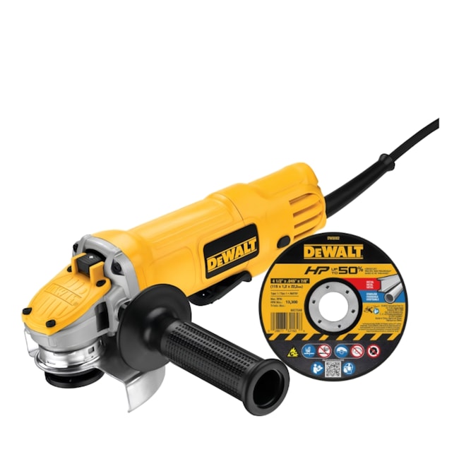 Kit DEWALT Esmerilhadeira Angular 4.1/2