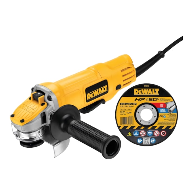 Kit DEWALT Esmerilhadeira Angular 4.1/2