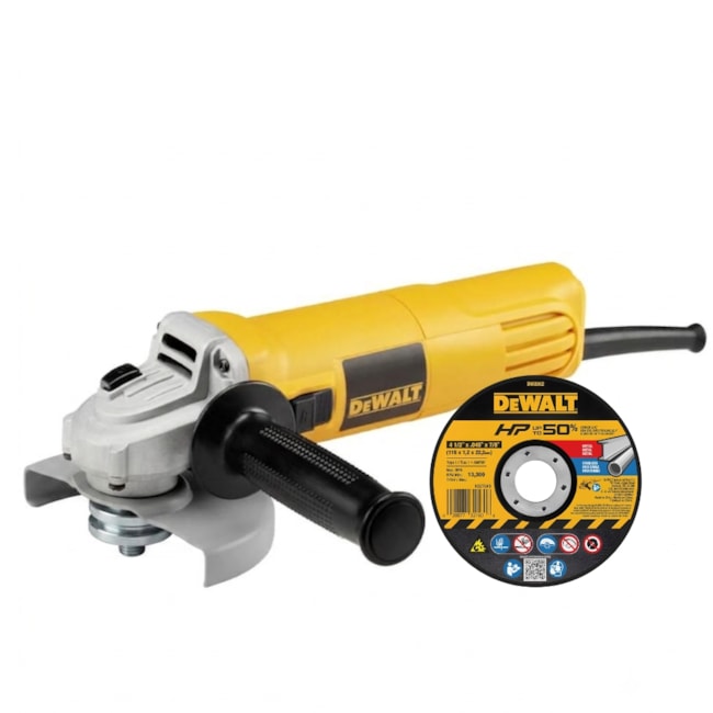 Kit DEWALT Esmerilhadeira Angular 4.1/2