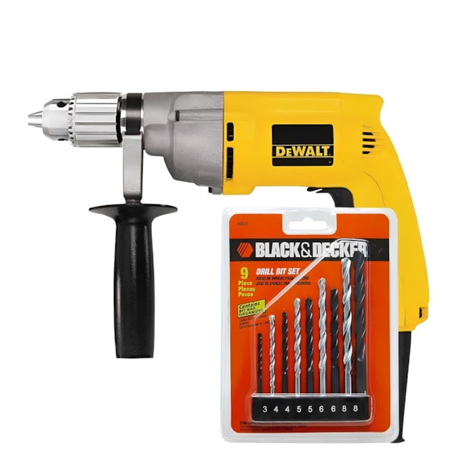 Kit DEWALT Furadeira Elétrica sem Impacto 1/2