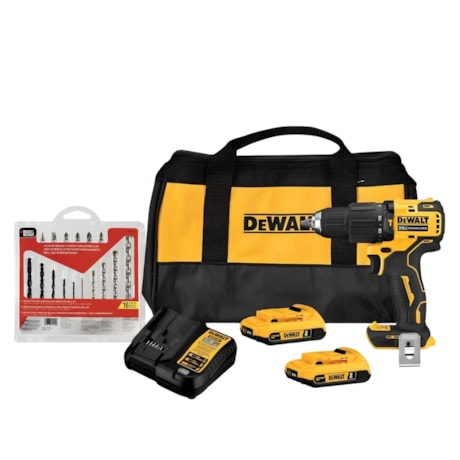 Kit DEWALT Furadeira Parafusadeira 1/2