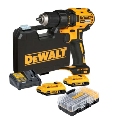 Kit DEWALT Furadeira Parafusadeira 1/2