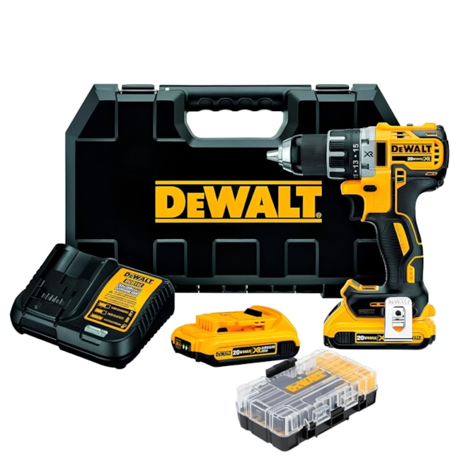 Kit DEWALT Furadeira Parafusadeira 1/2