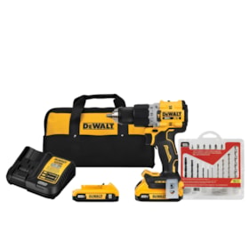 Kit DEWALT Furadeira Parafusadeira de Impacto 1/2