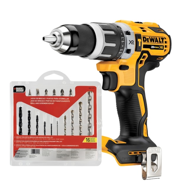 Kit DEWALT Furadeira Parafusadeira de Impacto 1/2