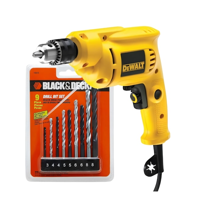 Kit DEWALT Furadeira Reversível 3/8