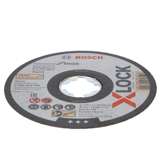 Kit Disco de Corte para Inox/Metal 4.1/2