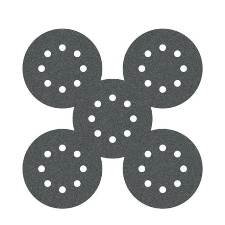 Kit Disco de Lixa PRO F355 125mm GR100 para Concreto com 5 Peças 2608605116 BOSCH-de1d5118-264f-4c3c-ae93-9004df8659eb