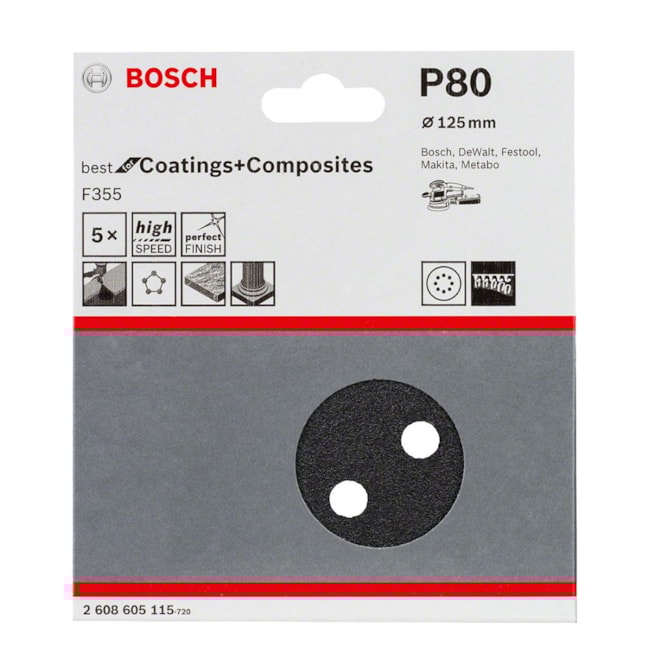 Kit Discos de Lixa para Concreto 5
