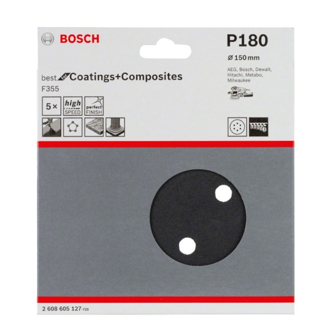 Kit Discos de Lixa para Concreto 6