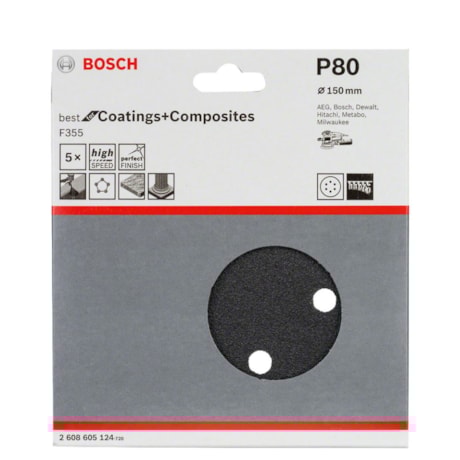 Kit Discos de Lixa para Concreto 6