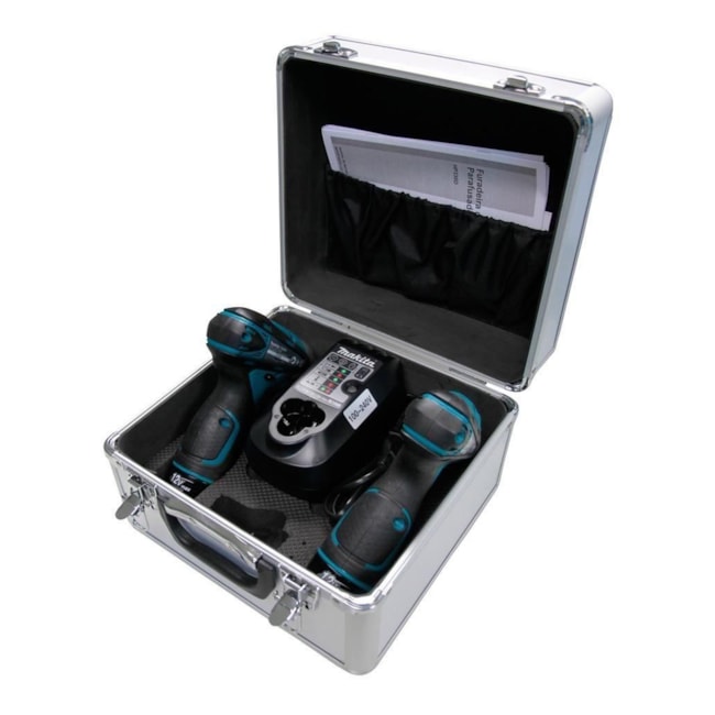 Kit Furadeira de Impacto e Parafusadeira 2 Baterias 12V Carregador Bivolt DK1493 MAKITA-3f73d703-2551-4166-965d-c84ca762eb2c