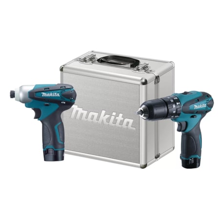 Kit Furadeira de Impacto e Parafusadeira 2 Baterias 12V Carregador Bivolt DK1493 MAKITA-eef008e0-1234-459e-8211-6628a1b3e3b8