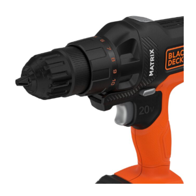 Kit Furadeira Parafusadeira de Impacto Matrix 6 em 1 Bateria 1.5A 20V Carregador Bivolt MTX20K6A BLACK DECKER-9b6235e4-f7d0-4d71-aaf1-587af9568305