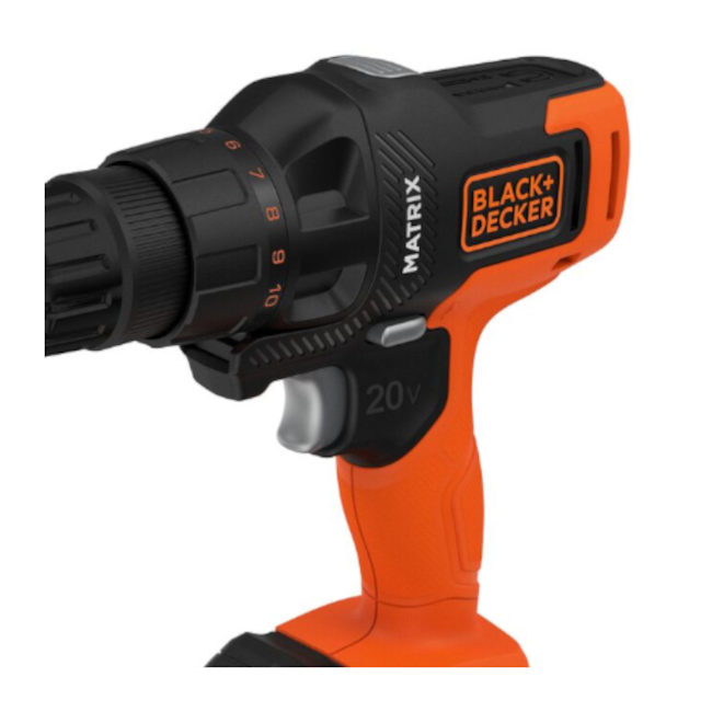 Kit Furadeira Parafusadeira de Impacto Matrix 6 em 1 Bateria 1.5A 20V Carregador Bivolt MTX20K6A BLACK DECKER-dfa5ca40-e981-4dbb-b9f8-b3e7b0606691