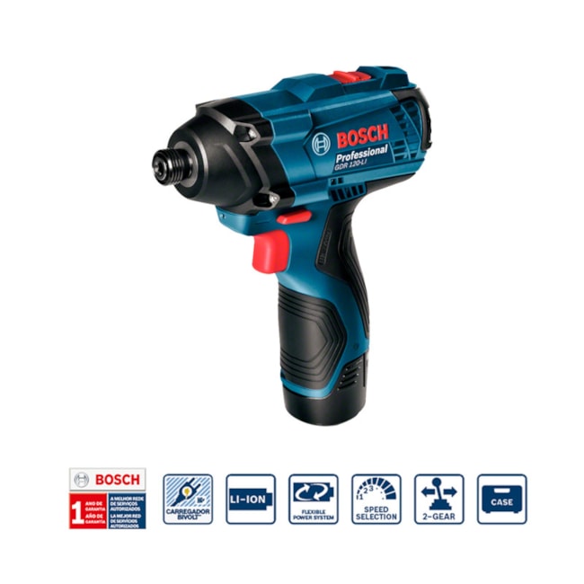 Kit Furadeira Parafusadeira e Chave de Impacto com 2 Baterias 12V 2.0Ah Carregador Bivolt e Maleta 06019G80E3 BOSCH-c9887c47-57ea-42b4-a1a5-3ce29d23f29b