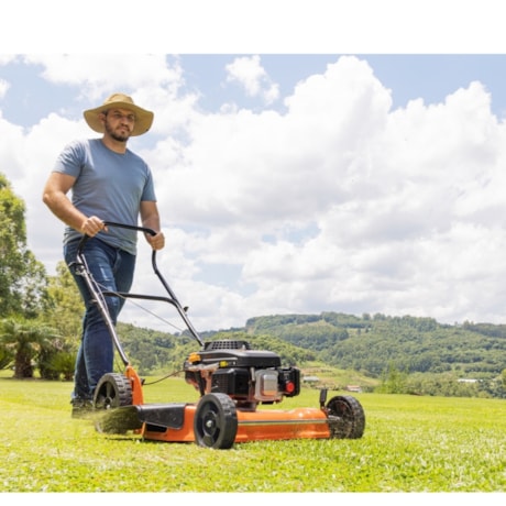 Kit Jardinagem Cortador de Grama a Gasolina Tramontina CC50M + Tesoura de Poda + Vassoura Plástica Laranja-00276fe7-407d-424c-af36-05017cf2e3a6