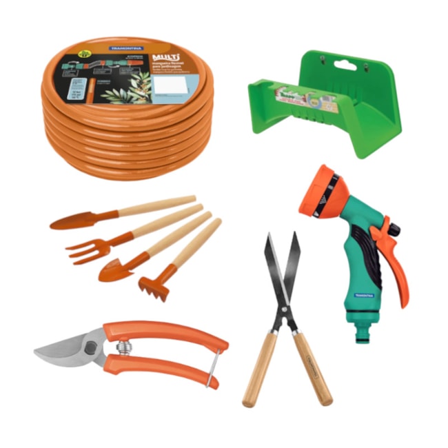 Kit Jardineiro com Mangueira e Suporte + Tesoura para Poda + Esguicho e Conjunto de Jardim-3e14720b-c419-4ac4-8880-71faa2fb9b1b