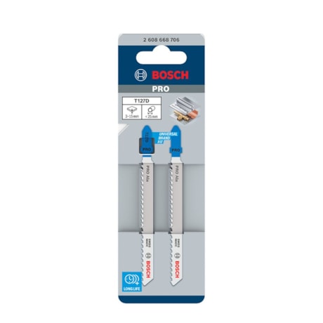 Kit Lâmina de Serra Tico-Tico PRO para Alumínio T127D com 2 Peças 2608668706 BOSCH-ac70bcbe-9118-4855-b93a-56a4d17c6b58