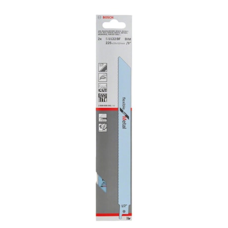 Kit Lâminas de Serra Sabre Bimetal 175mm Metal Flex S 1122 BF com 2 Peças 2608656041 BOSCH-ea2e67a0-85ab-42d0-bfd5-389595651216
