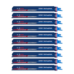 Kit Lâminas de Serra Sabre HCS 225mm Metal S1155CHC Carbide com 10 Peças 2608900370 BOSCH