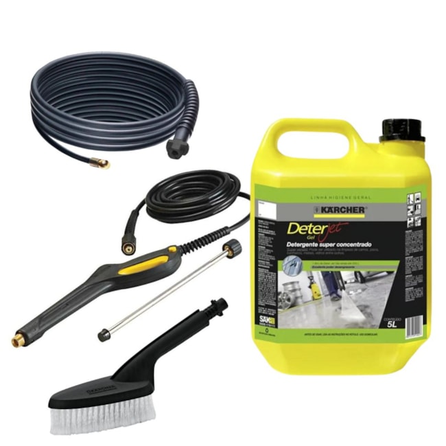 Kit Lavadora de Alta Pressão Monofásico HD 585 com Detergente 5 Litros Mangueira 9 Metros e Auto Escova KARCHER-ea711f94-cf77-45bf-a7d7-f4b5be3ead92