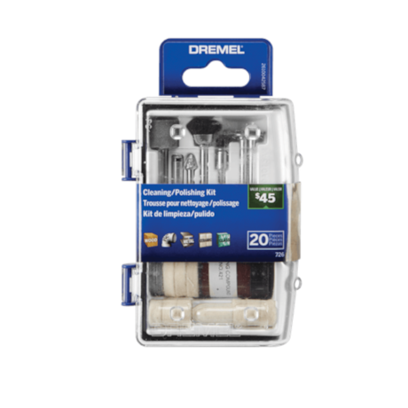Kit Limpar/Polir com 20 Peças para Micro Retífica 26150726AA DREMEL-d781c8f6-6851-4da1-9254-14d8e975c254