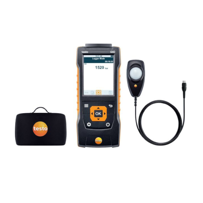 Kit Luxímetro com Sonda Lux Digital 0563 4402 440 TESTO-b58bebf5-0713-4fdf-be00-c2a961e95fef