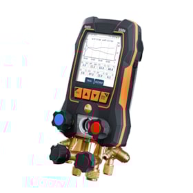 Kit Manifold Digital Bluetooth TH Sonda Medição Vácuo Temp 2 Pinça Cabo USB e Maleta sem Mangueira TESTO 558s TESTO