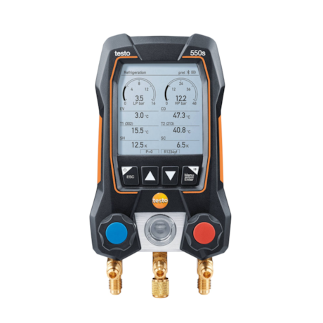 Kit Manifold Digital com Sonda de Temperatura e Pinça de Cabo 550s KIT TESTO-3775d2a0-e86f-4181-b094-3507d2e632b7