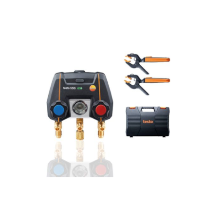 Kit Manifold Digital com Válvula 2 Vias e Bluetooth 550i TESTO