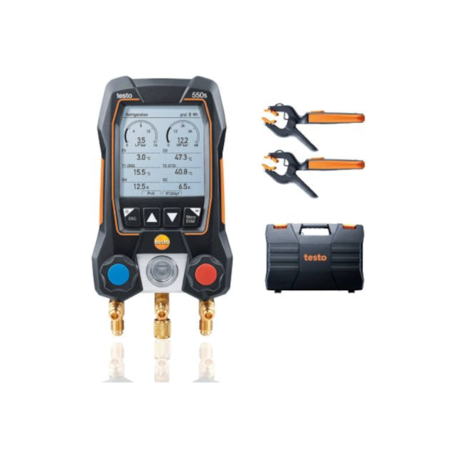 Kit Manifold Digital com Válvula 2 Vias e Bluetooth 550s TESTO-b863f9f8-23eb-43c1-8fe7-cb5cd80e30ed