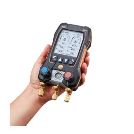 Kit Manifold Digital com Válvula 2 Vias Mangueira e Bluetooth 550s TESTO-167078a9-b167-42eb-a365-0d20b57fb6f5