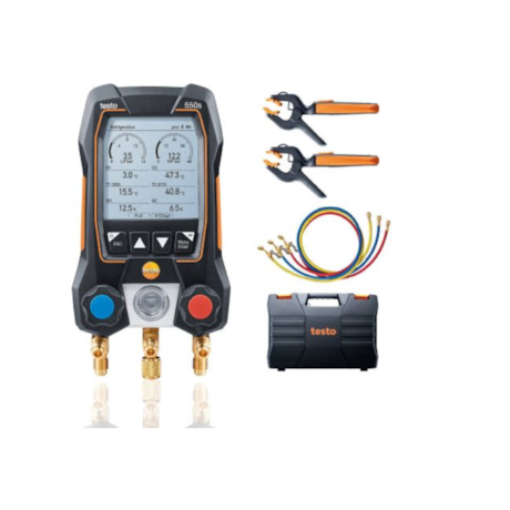 Kit Manifold Digital com Válvula 2 Vias Mangueira e Bluetooth 550s TESTO-b86e2661-29c6-47cb-8f96-c1f2b8df92e3