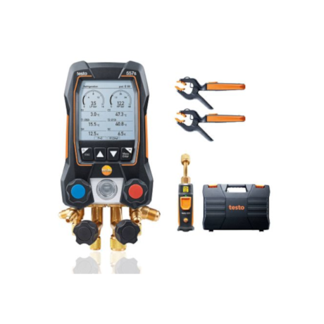 Kit Manifold Digital com Válvula 4 Vias Vácuo e Bluetooth 557s TESTO