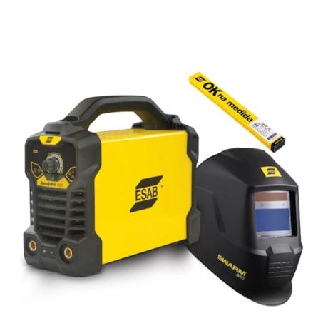 Kit Máquina de Solda Inversora ESAB HandyArc 162i + Swarm A10 + Eletrodo ESAB OK Na Medida - OK 61.30 E308-17 - 3,25mm 30 unids-03f466fd-31b4-46f1-b736-1dbbde268a06