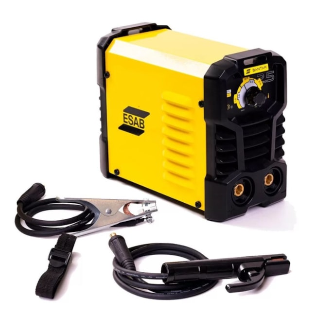 Kit Máquina Inversora de Solda MMA 120A FT100% Monofásica Bivolt BANTAM 2.5 + Máscara de Solda SWARM A10 ESAB-dce7e4f2-05ff-43d4-8ce0-6b76ed44226a