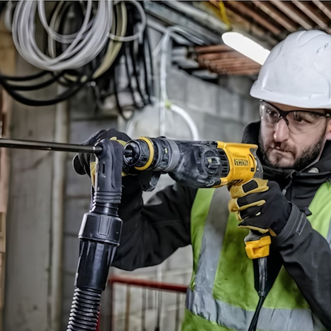 Kit Martelete Perfurador Rompedor D25134K DEWALT 800W com Mandil e Maleta + Trena Manual 5 Metros IW13950 IRWIN-10d26a0e-0d2c-45b1-9e56-c34986ca0390
