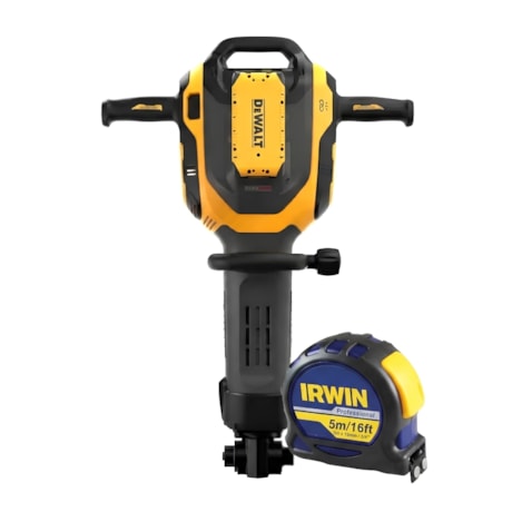 Kit Martelo Demolidor DCH966B DEWALT sem Fio 60V MAX 41J Brushless + Trena Manual 5 Metros IW13950 IRWIN-e01dabaf-2e21-4329-8bc6-e15f883e30ae
