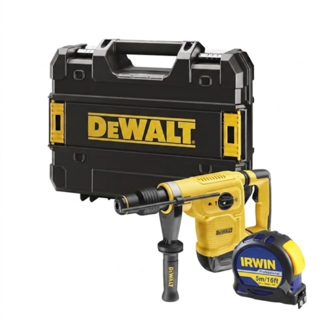 Kit Martelo Rompedor D25810K DEWALT SDS Max 7J 1050W 220V com Maleta + Trena Manual 5 Metros IW13950 IRWIN-dbba8d03-9b70-411c-97ea-3a1d86ce81f0