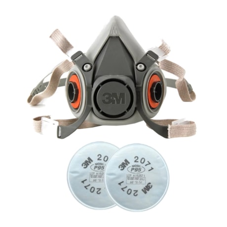 Kit Máscara Respiratória Semifacial Média 6200 e Filtro para Particulados PS SL 2071 3M-b6c2afc2-4b89-4fc3-a002-b2660818f012