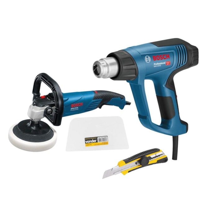 Kit Mecânico com Soprador Térmico + Politriz Lixadeira Angular + Espátula Plástica + Estilete BOSCH-7478ed3a-ffff-4870-aac2-ea8646fb2aeb