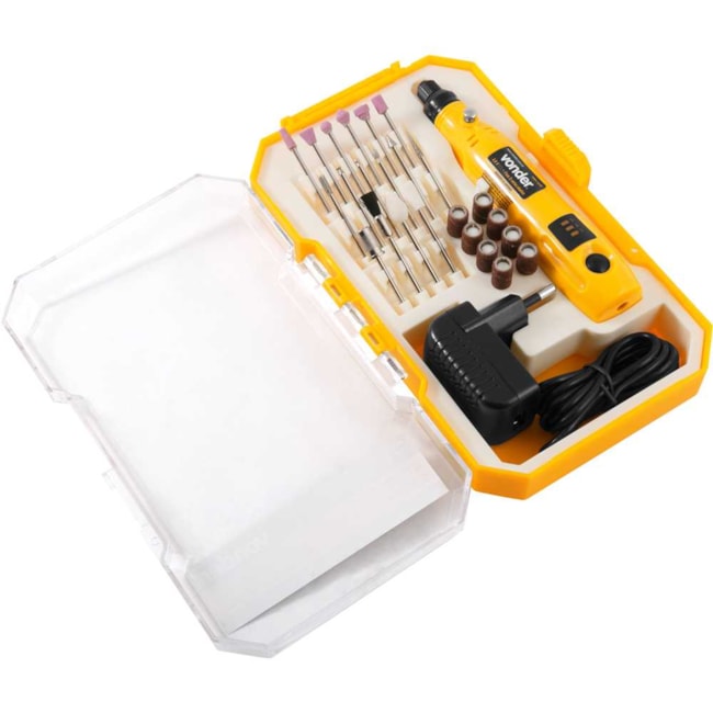Kit Micro Retífica a Bateria 3.6V 15.000RPM com Carregador Bivolt e 24 Peças MBV036 VONDER-81946ca1-854a-4196-b4e0-d3392abaa8a1