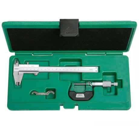Kit Paquímetro Analógico 150mm e Micrômetro Externo 25mm com Estojo 5002-1 INSIZE -5a32c5c4-1642-4906-8607-a8254e387b5b