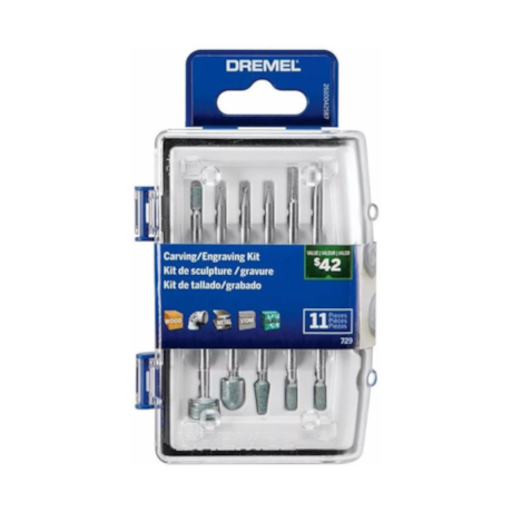 Kit para Esculpir e Gravar para Micro Retífica 11 peças 26150729AB DREMEL-4b976342-09bb-48c1-acd9-13de3bf58324