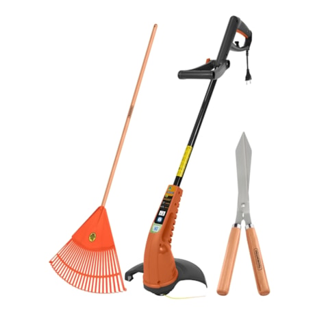 Kit para Jardinagem Tramontina Aparador de Grama Elétrico AP1000T 280mm 1000W + Vassoura com 26 Dentes + Tesoura Cerca Viva/Grama-9e8c76e0-472f-4b50-b265-8c464f80ba38