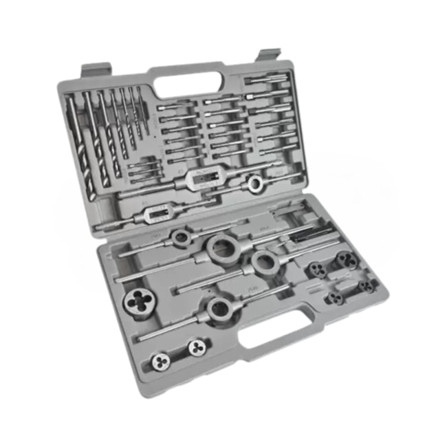 Kit para Roscar em Milímetro HSS com 45 Peças 42183 HTOM-30f873ee-6a61-4cf1-a7d2-dbc071d988dc