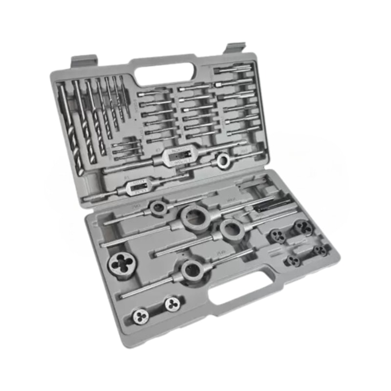 Juego De Machos De Roscar NPT Para Tuberías De Acero Al Carbono, 6 Tamaños De 1/8 A 1 Pulgada, Con Estuche