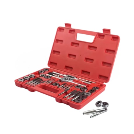 Kit para Roscar em Polegadas Aço Liga WS com 40 Peças 42182 HTOM-e89edffa-a088-402d-9a61-eb61ae0f02a0